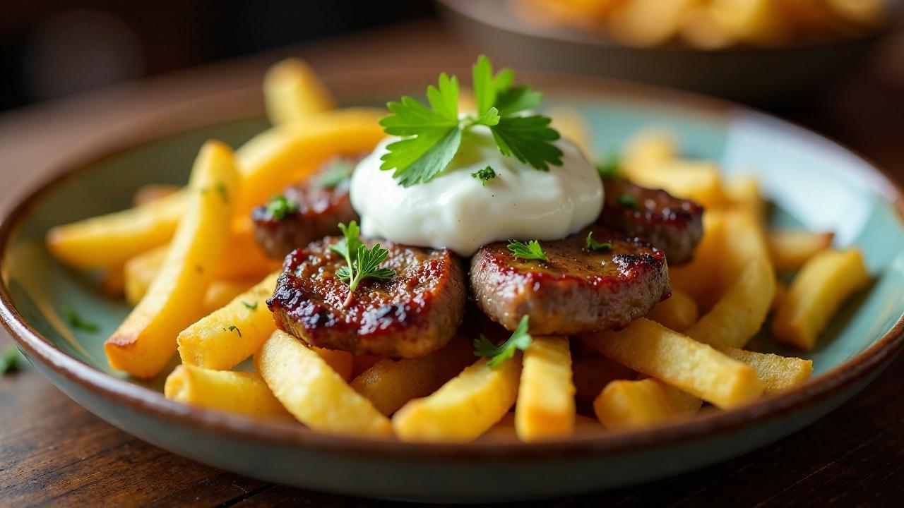 Çökertme Kebab – Pommes mit Joghurt und Fleisch