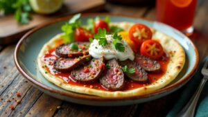 İskender Kebab – Döner auf Joghurt und Tomatensauce